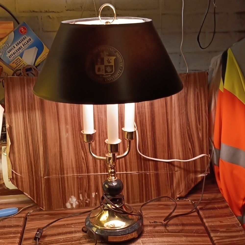 Vintage 1950s Virginia Tech lamp